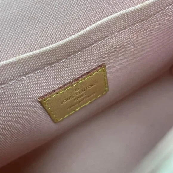 100% Authentic Louis Vuitton Croisette White Damier Azur Canvas Satchel Bag - Picture 15 of 16